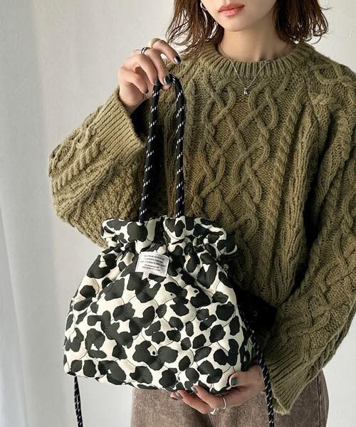 日本 JaVa Collaboration 2 way 絎縫抽繩袋 日本 JaVa Collaboration 2 way 絎縫抽繩袋