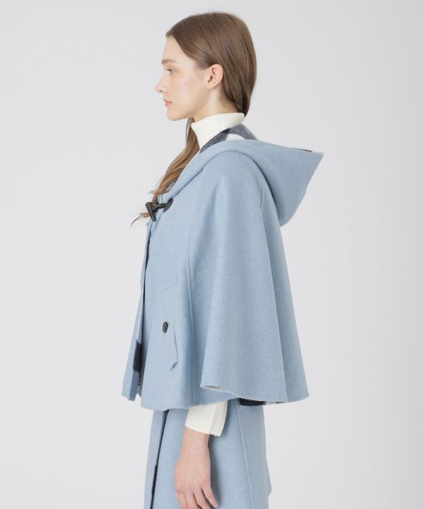 日本 BLUE LABEL Crestbridge Check River 聚氨酯披肩外套 日本 BLUE LABEL Crestbridge Check River 聚氨酯披肩外套