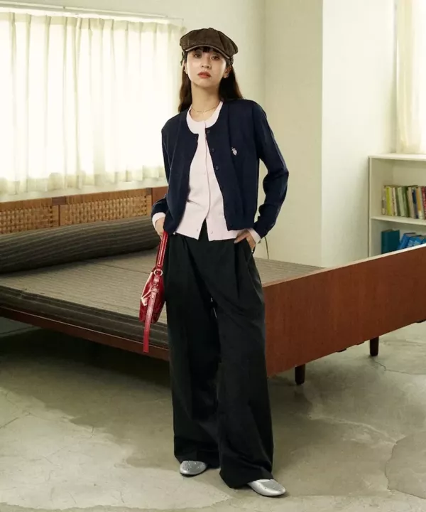 日本publux x USPA 假兩層針織外套 日本publux x USPA 假兩層針織外套