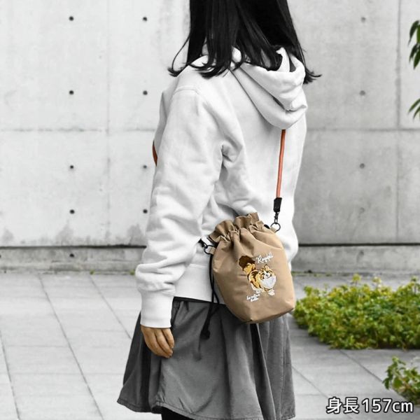 日本 輕便刺繡貓貓和狗狗繩結shoulder bag 日本 輕便刺繡貓貓和狗狗繩結shoulder bag