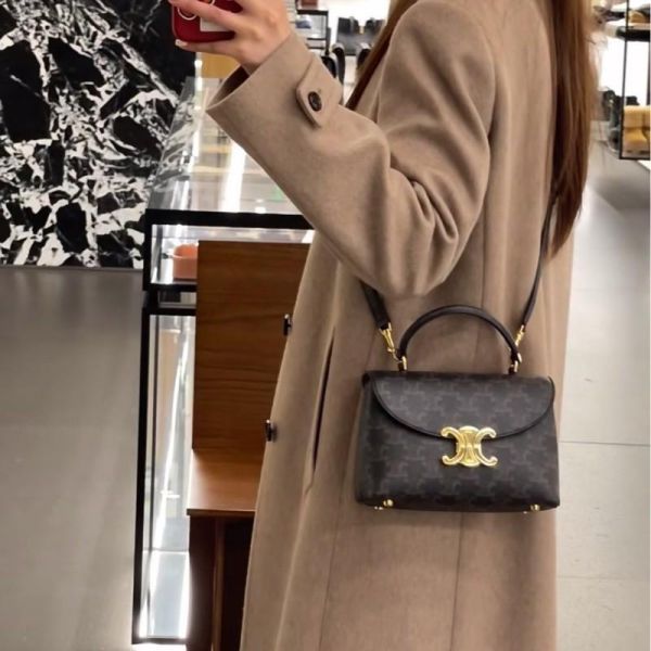 日本 CELINE Teen Nino老花手提肩背包 日本 CELINE Teen Nino老花手提肩背包