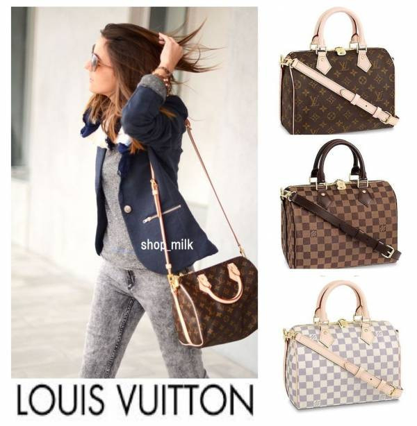 LOUIS VUITTON  LV M41113 經典Monogram SPEEDY 25 手提/斜背波士頓包 LOUIS VUITTON  LV M41113 經典Monogram SPEEDY 25 手提/斜背波士頓包