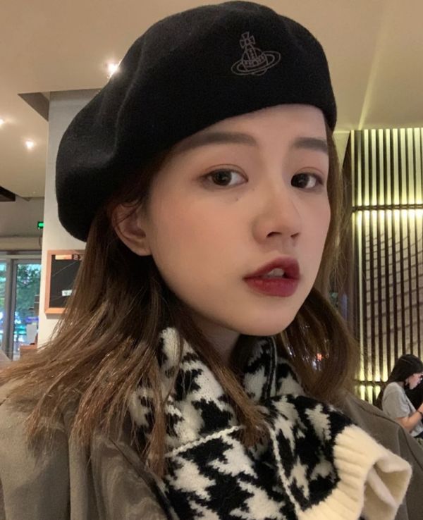 特價日本vivienne westwood 土星刺繡LOGO羊毛毛呢貝雷帽(售價已折) vivienne westwood,貝雷帽