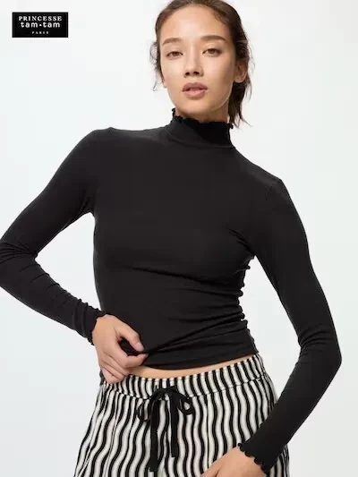 日本限定 PRINCESSE tam tam UNIQLO 花花高領發熱衣 日本限定 PRINCESSE tam tam UNIQLO 花花高領發熱衣