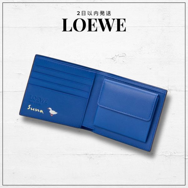 日本LOEWE x Suna Fujita 浣熊雙折零錢包 日本LOEWE x Suna Fujita 浣熊雙折零錢包