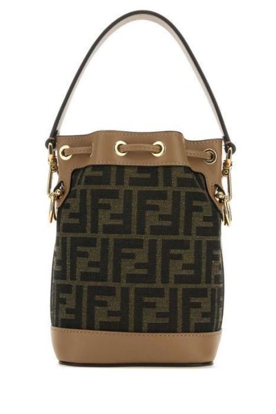 日本 FENDI Mon Tresor 棕色FF布料迷你包款 日本 FENDI Mon Tresor 棕色FF布料迷你包款