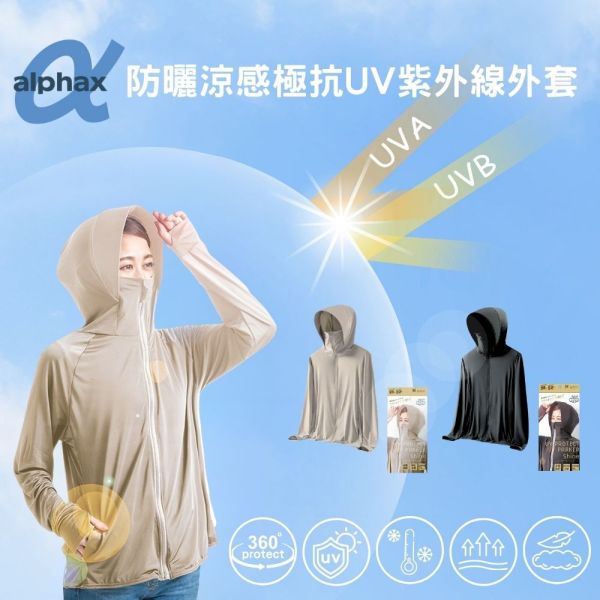 日本 360度的防護隔離紫外線 ALPHAX防曬涼感極抗UV紫外線外套 日本 360度的防護隔離紫外線 ALPHAX防曬涼感極抗UV紫外線外套