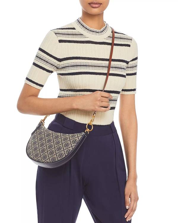 TORY BURCH  T Monogram Mini Jacquard Hobo(售價已折) TORY BURCH Tote