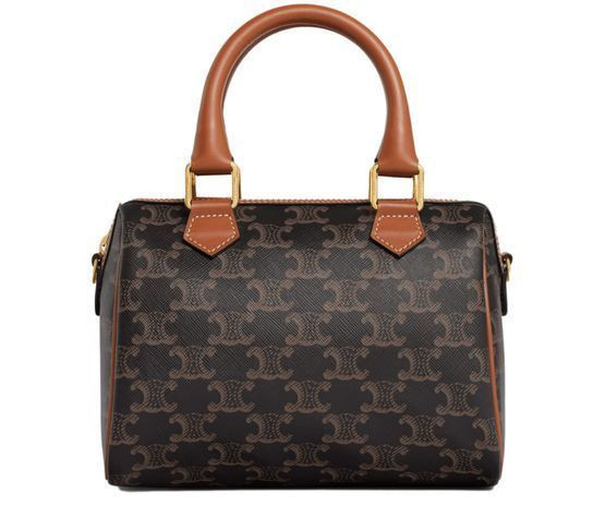 日本 CELINE Triomphe 帆布 MINI BOSTON 標誌印花小號波士頓包 日本 CELINE Triomphe 帆布 MINI BOSTON 標誌印花小號波士頓包