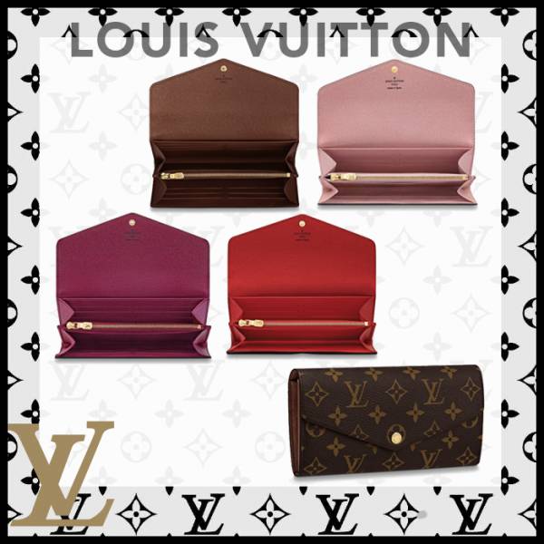 LOUIS VUITTON LV M60531  SARAH信封式掀蓋長夾 LOUIS VUITTON LV M62236  SARAH信封式掀蓋長夾