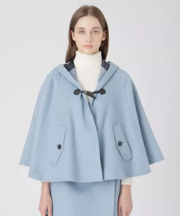 日本 BLUE LABEL Crestbridge Check River 聚氨酯披肩外套 日本 BLUE LABEL Crestbridge Check River 聚氨酯披肩外套