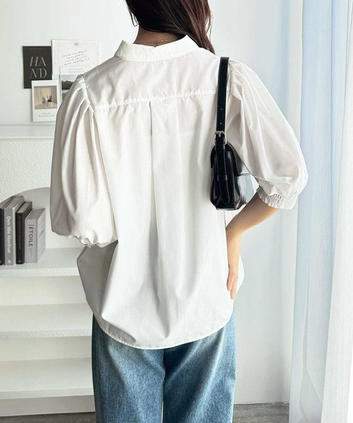 日本 U.S. POLO ASSN.澎澎袖襯衫上衣 日本 U.S. POLO ASSN.澎澎袖襯衫上衣