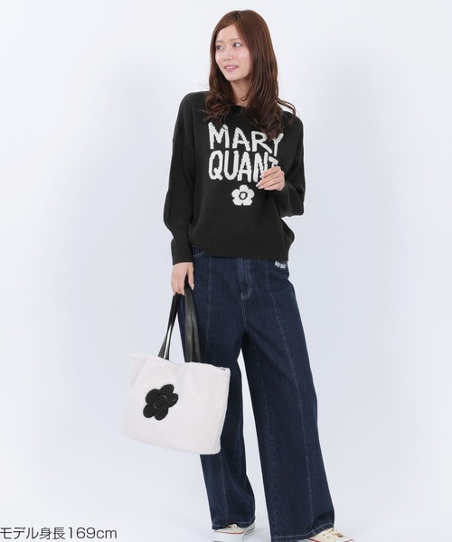 日本MARY QUANT 紅色彩繪Logo針織套頭衫（針織衫/毛衣） 日本MARY QUANT 紅色彩繪Logo針織套頭衫（針織衫/毛衣）