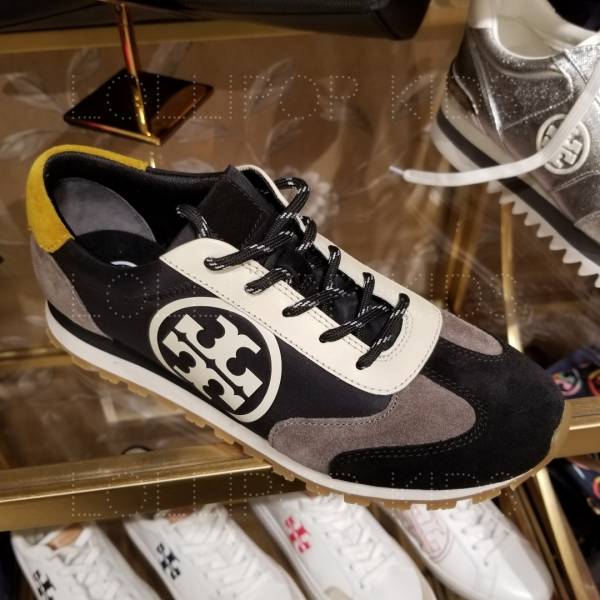 特價TORY BURCH ANNIE NYLON RUNNER 拼接牛皮運動休閒鞋 Tory Burch,平底鞋