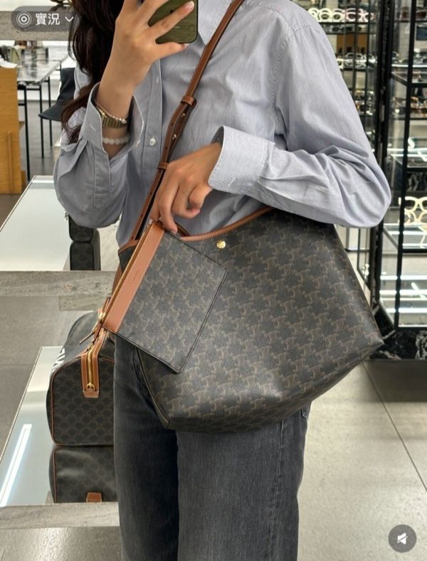 日本 CELINE SHOPPER 新品托特包 標誌印花柔軟購物袋 日本 CELINE SHOPPER 新品托特包 標誌印花柔軟購物袋