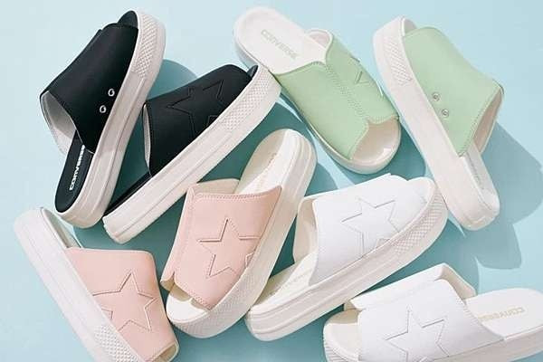 日本CONVERSE 大星星輕量厚底拖鞋 日本CONVERSE 大星星輕量厚底拖鞋