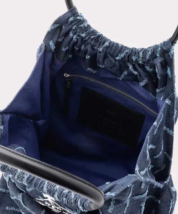 日本Vivienne Westwood 破洞牛仔布 CLARA 單肩包 日本Vivienne Westwood 破洞牛仔布 MOLLY 肩背包 L