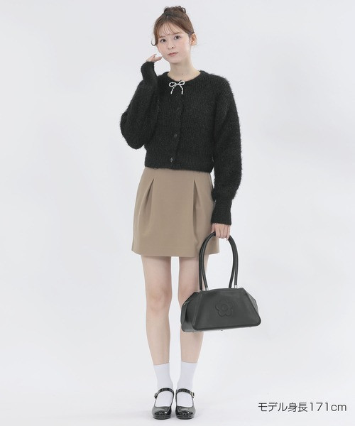 日本MARY QUANT 珍珠絲帶開襟衫 日本MARY QUANT 珍珠絲帶開襟衫