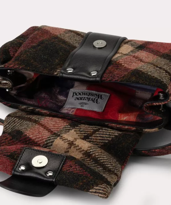 日本Vivienne Westwood 哈里斯花呢格紋榛果寶藏手提包 日本Vivienne Westwood 哈里斯花呢格紋榛果寶藏手提包