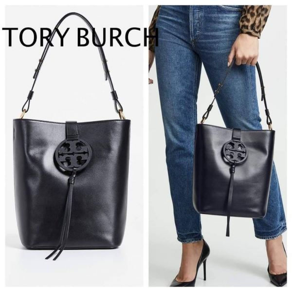 現貨特價Tory Burch Miller Hobo Bag 水桶包大號 agnes b.,手提包