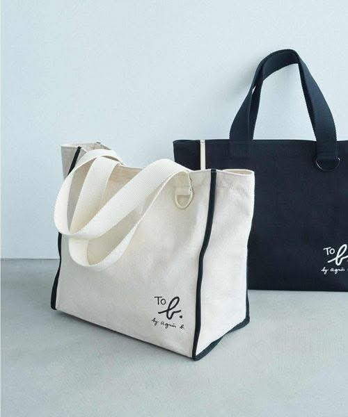 日本To b. by Agnes b. X UNITED ARROWS green label relaxing帆布Tote bag 2色可選 日本To b. by Agnes b. X UNITED ARROWS green label relaxing帆布Tote bag 2色可選