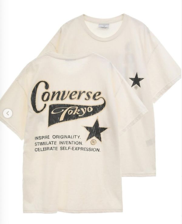 日本CONVERSE TOKYO PIGMENT DYE BACK PRINT TEE 背面印花 T 卹 日本CONVERSE TOKYO PIGMENT DYE BACK PRINT TEE 背面印花 T 卹