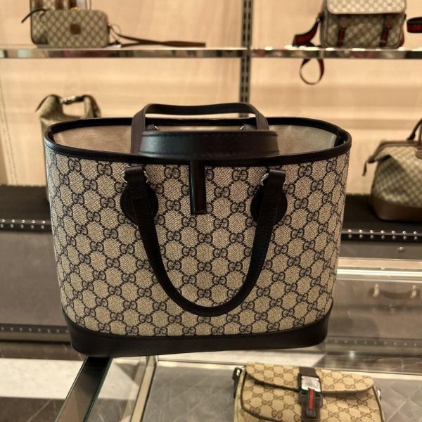 日本Gucci Ophidia 皮革飾邊托特肩背包(售價已折) 日本Gucci Ophidia 皮革飾邊托特肩背包