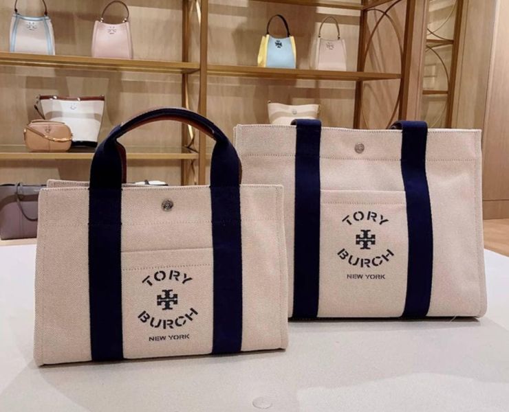 TORY BURCH字母LOGO帆布托特包 TORY BURCH字母LOGO帆布托特包