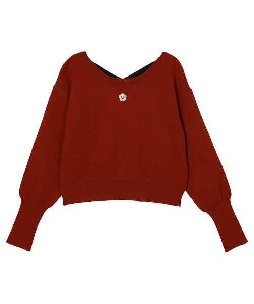 日本MARY QUANT 後背織帶針織套頭衫 日本MARY QUANT 後背織帶針織套頭衫