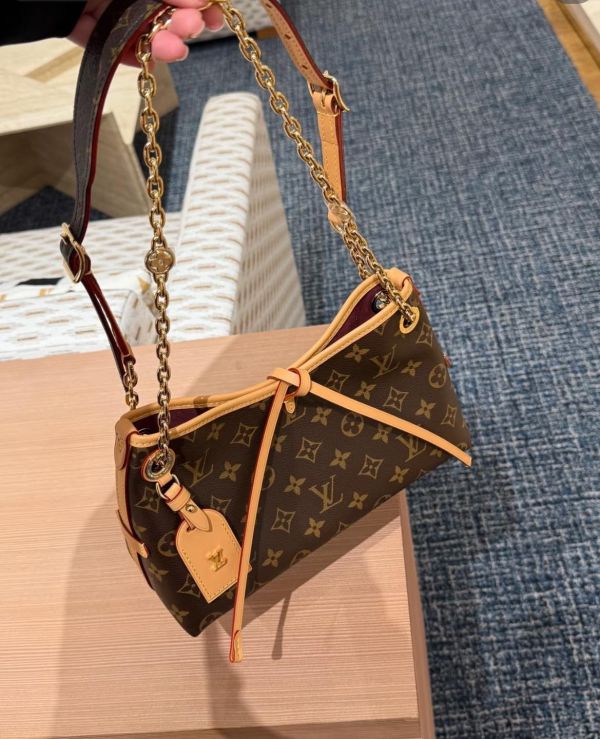 日本LV CARRYALL BB M13014金鏈條斜背包 日本LV CARRYALL BB M13014金鏈條斜背包