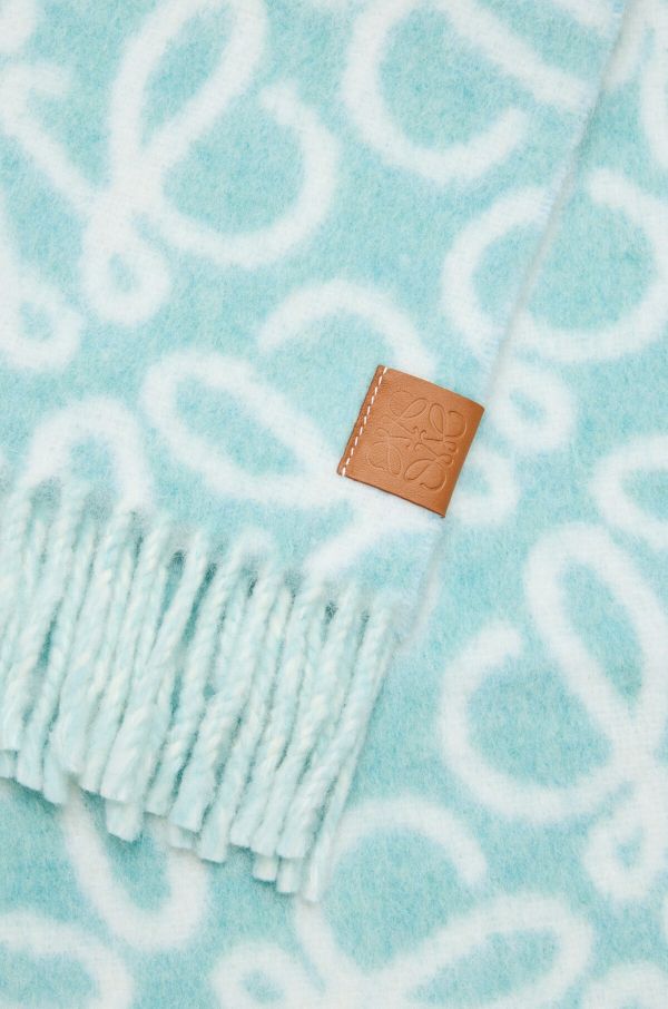 日本LOEWE Anagram 羊駝毛和羊毛大logo圍巾 日本LOEWE Anagram 羊駝毛和羊毛大logo圍巾