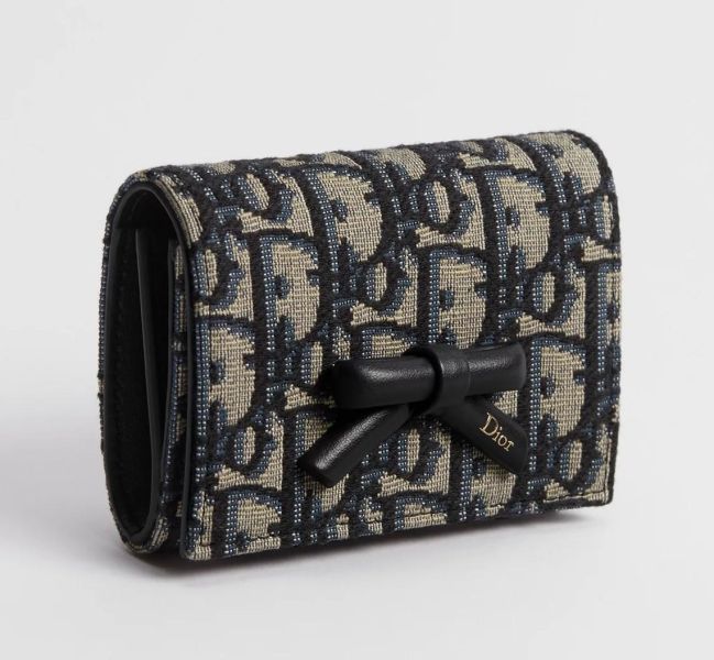 日本 DIOR Oblique Bow Glycine ウォレット 蝴蝶結卡夾 日本 DIOR Oblique Bow Glycine ウォレット 蝴蝶結卡夾