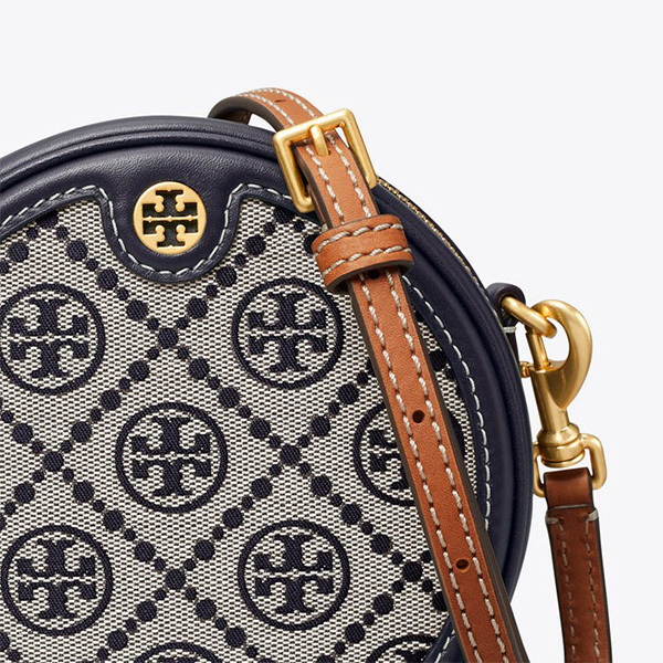 Tory Burch T MONOGRAM 緹花迷你滿月包 Tory Burch,花押字,緹花,迷你,滿月包