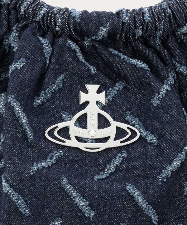 日本Vivienne Westwood 破洞牛仔布 CLARA 單肩包 日本Vivienne Westwood 破洞牛仔布 MOLLY 肩背包 L