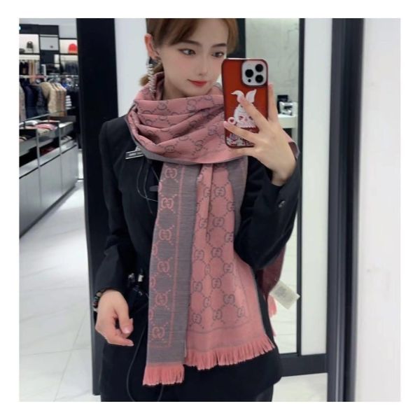 GUCCI大GG LOGO雙面羊毛圍巾(售價已折) GUCCI大GG LOGO雙面羊毛圍巾