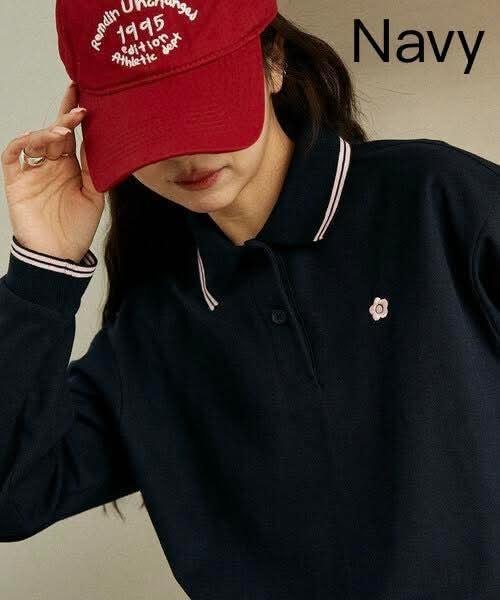 日本 MARY QUANT × PUBLUX” Polo 雛菊刺繡LOGO衫 日本 MARY QUANT × PUBLUX” Polo 雛菊刺繡LOGO衫