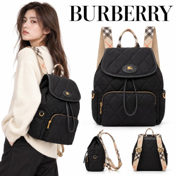 日本 Burberry 全新復古格紋雙肩包 日本 Burberry 全新復古格紋雙肩包