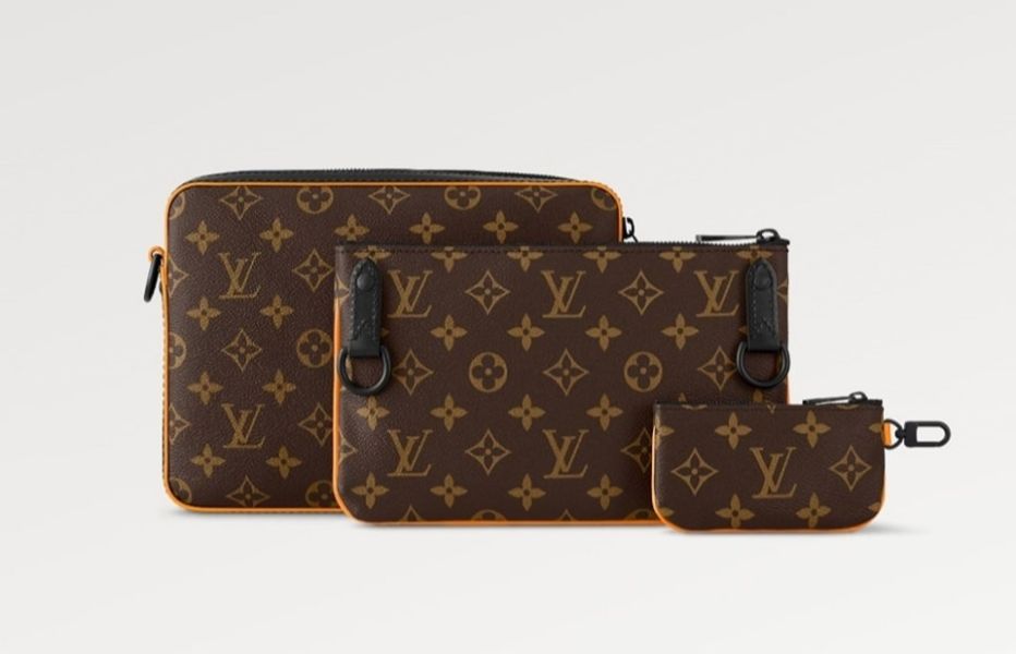 日本LOUIS VUITTON LV M46694 Trio 三件組郵差包 日本LOUISVUITTON M46694 Trio 三件組郵差包