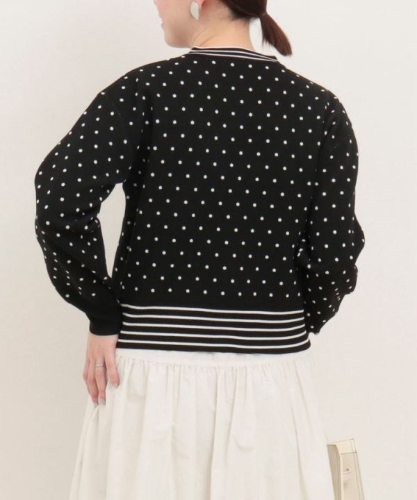 日本NOLLEY'S MALL 《對應設定》艾斯特針織圓點開衫 日本NOLLEY'S MALL 《對應設定》艾斯特針織圓點開衫