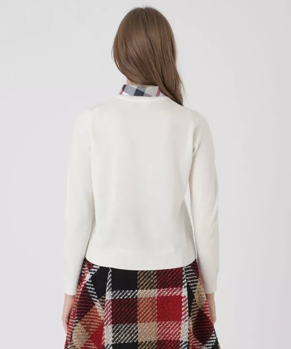 日本 BLUE LABEL CRESTBRIDGE羊毛腈綸混紡針織圍巾 日本 BLUE LABEL CRESTBRIDGE羊毛腈綸混紡針織圍巾