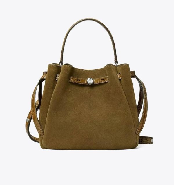 Tory Burch Romy麂皮水桶包(售價已折) Tory Burch Romy麂皮水桶包