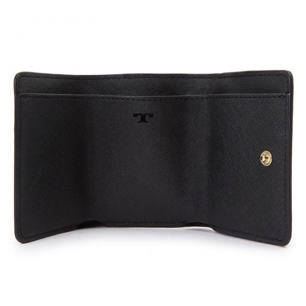 Tory Burch Robinson Tri-Fold Mini Wallet  Tory Burch Marion series mini wallet 荔枝紋牛皮三折短夾