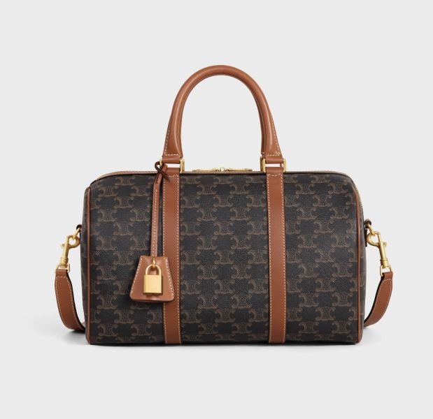 日本 CELINE Triomphe 帆布 MINI BOSTON 標誌印花大號波士頓包 日本 CELINE Triomphe 帆布 MINI BOSTON 標誌印花大號波士頓包