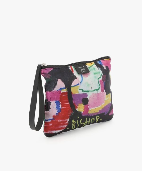 日本 agnès b. 藝術家普普風手拿包(售價已折) 日本 agnès b. 藝術家普普風手拿包