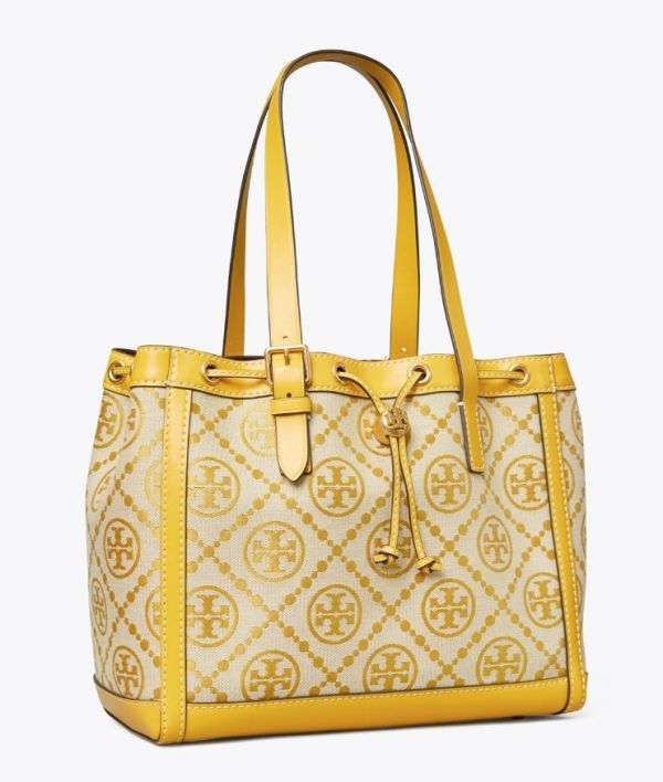 TORY BURCH T MONOGRAM 緹花小托特包 TORY BURCH Tote