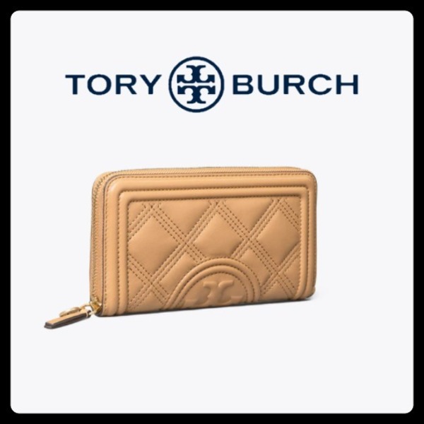 TORY BURCH  Fleming Wallet菱格拉鍊長夾 TORY BURCH  Fleming Wallet菱格拉鍊長夾