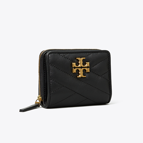 Tory Burch Kira人字形縫金屬logo雙折短夾 TB短夾