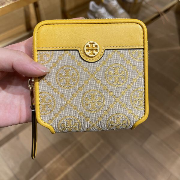 Tory Burch T monogram老花零錢包 日本代購-Tory Burch T monogram老花吊飾零錢包