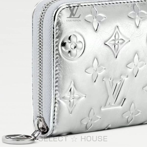 日本限定款 Zippy Wallet M26771 LV SKI Monogram 銀色拉鍊長夾 日本限定款 Zippy Wallet M26771 LV SKI Monogram 銀色拉鍊長夾