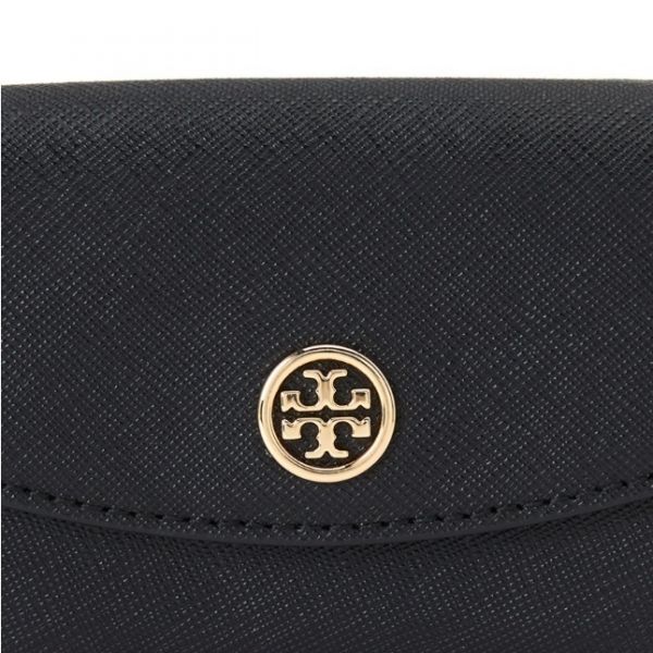 Tory Burch Robinson Tri-Fold Mini Wallet  Tory Burch Marion series mini wallet 荔枝紋牛皮三折短夾